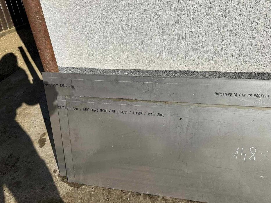 Tabla inox alimentar  304 grosime 2mm