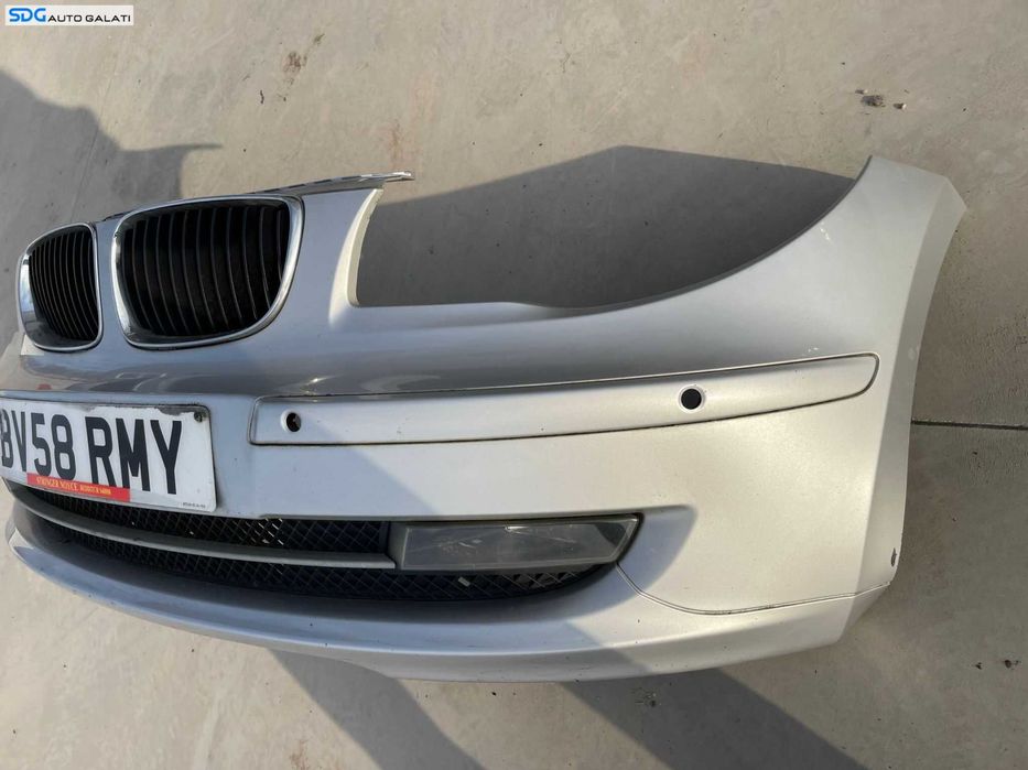 Bara Spoiler Fata Completa cu Grile si Proiectoare BMW Seria 1 E81 E87 LCI Facelift 2007 - 2011 Culoare Titansilber Cod 7185553 718555310 [Z0070]