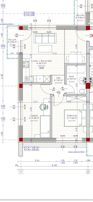 Apartament Nou cu 2 dormitoare | Floresti , strada Teilor, Garaj