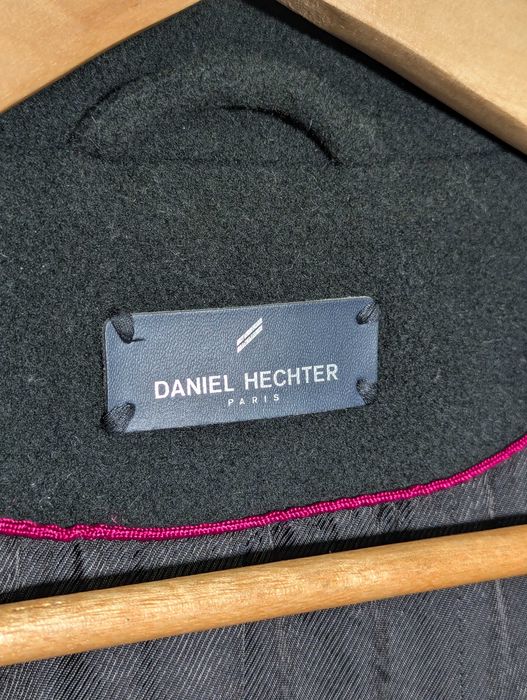 Palton damă verde Daniel Hechter, lână, cașmir, 42, elegant, clasic