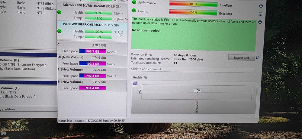 2 HDD 3,5 WD Red pentru NAS (1TB buc)