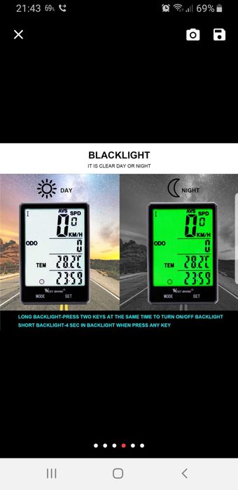 Kilometraj/ciclocomputer/ computer bicicletă