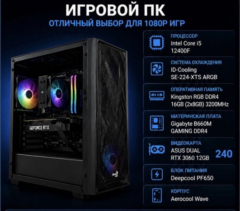 Игровой ПК | Отличный вариант для 1080p игр
