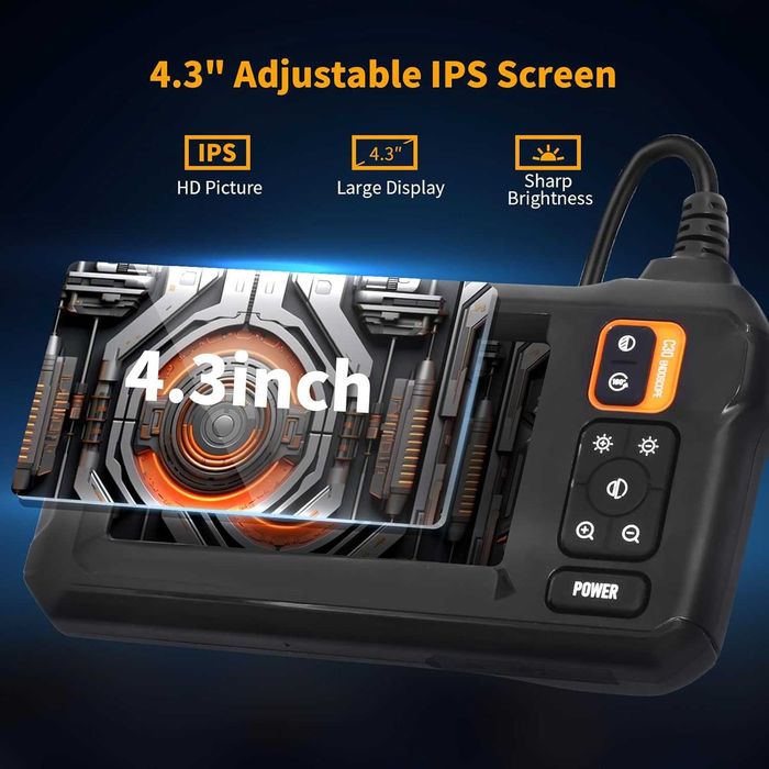 Камера ендоскопска 5м Full HD 4.3" LED CMOS 1080p