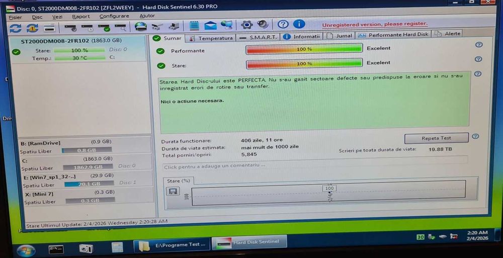 HDD Desktop Seagate BarraCuda, 2TB, 7200rpm, 256MB cache, SATA-III