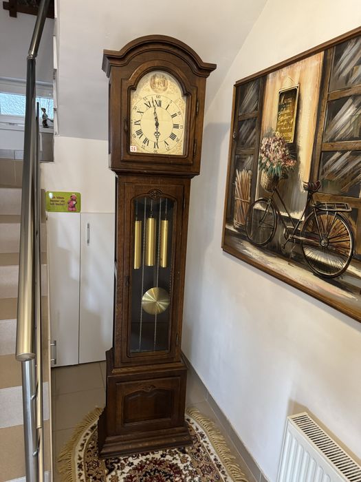 Ceas Pendul//Podea//Warmink//Westminster//Cadran Emailat Pictat Manual