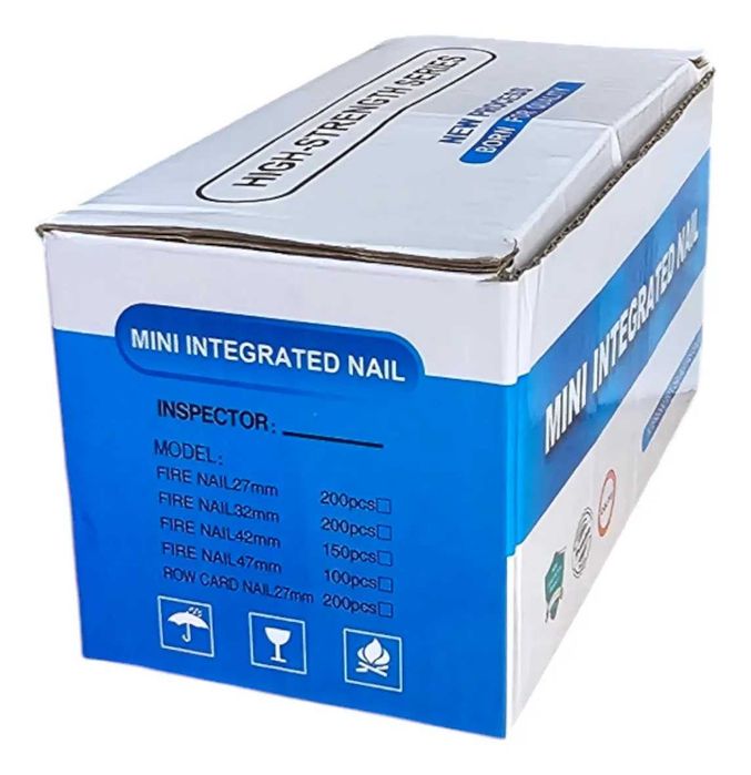 Пирони за пистолет, малки, заряд, прави, Ф7,3x25mm, кутия 100бр.