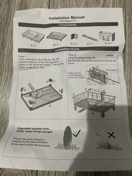Storcator vase cu scurgere