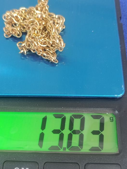 Тилла занжир,Золотая цепочка, проба 585. Вес 13,83 гр длина 70см .