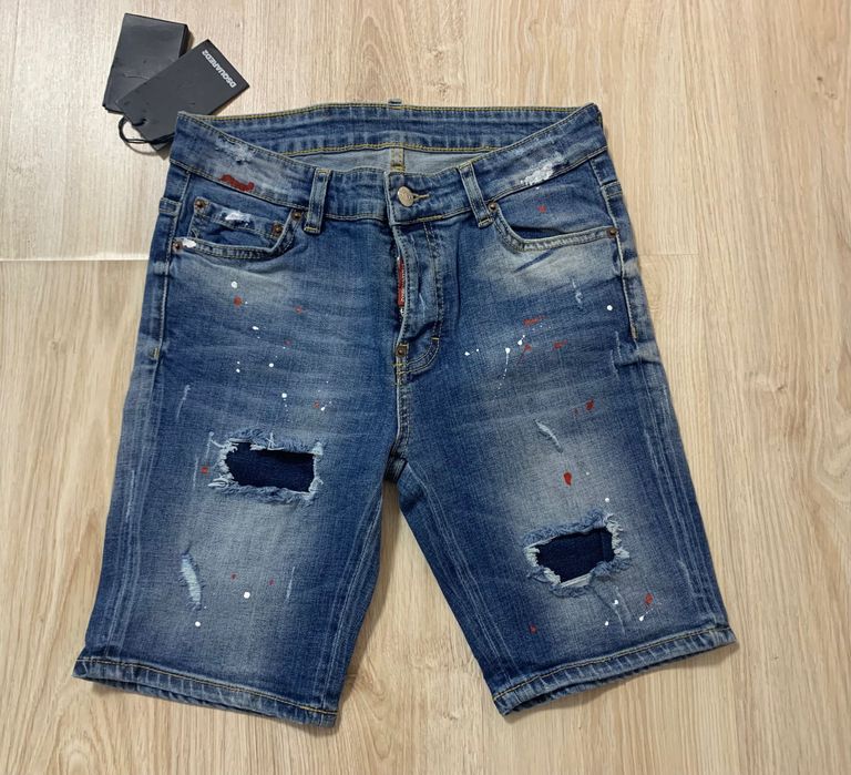 Нови мъжки къси дънки Dsquared D2 blue налични размери 42,44,46