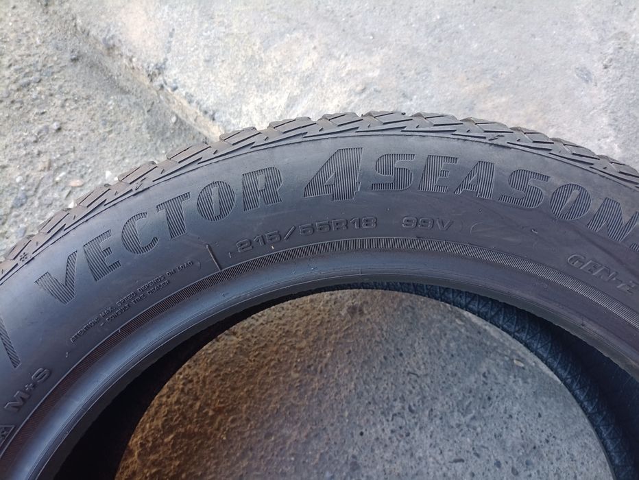 4 anvelope ca noi AllSeasons Goodyear 215/55 R18 dot 4419