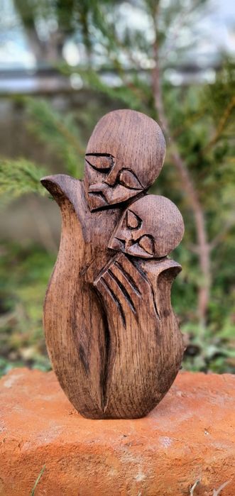 Sculptură în lemn de stejar