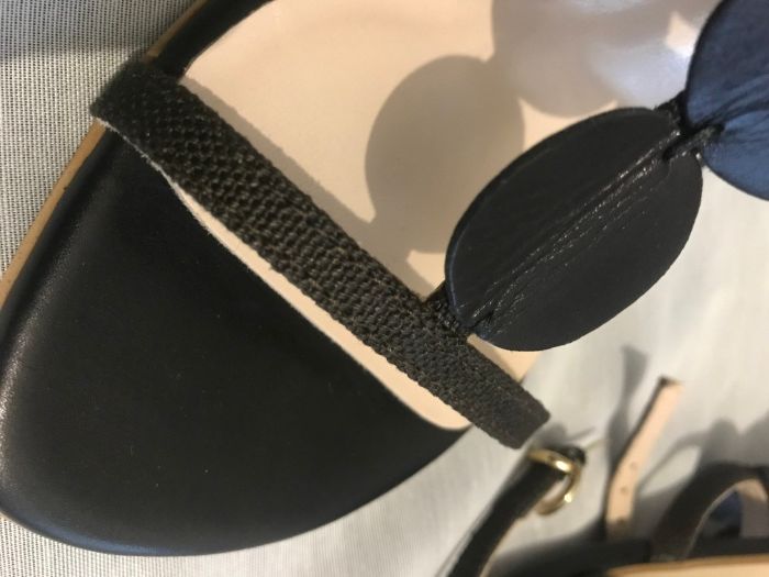 Sandale din piele noi, maro, marimea 39, model deosebit