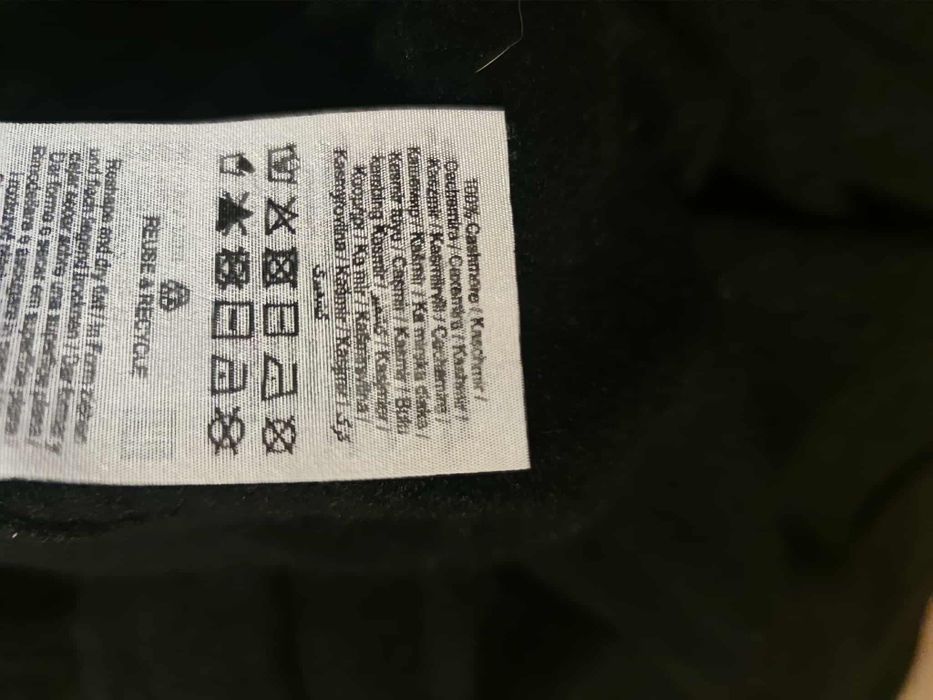 Selected Femme дамска черна блуза 100% кашмир