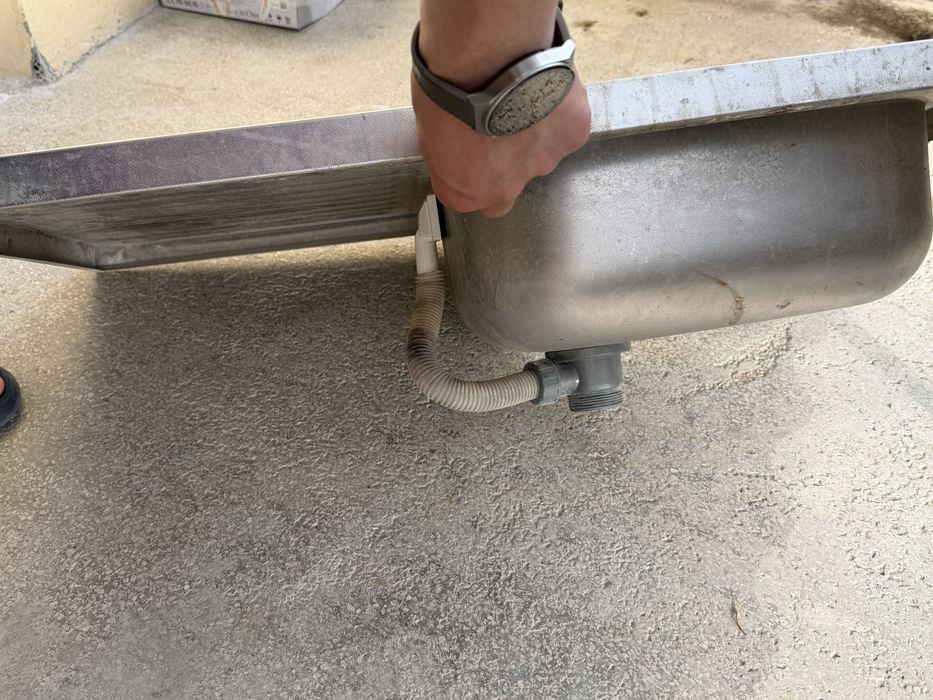Vand chiuveta inox cu conducta scurgere