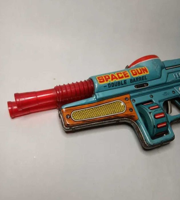 Pușcă Mitraliera veche de jucarie, Chinezeasca, Space Gun 522 MF 861