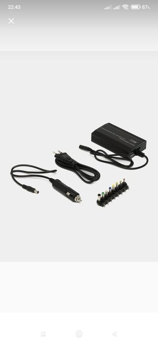 Зарядное устройство для ноутбуков на автомобиль и от сети !