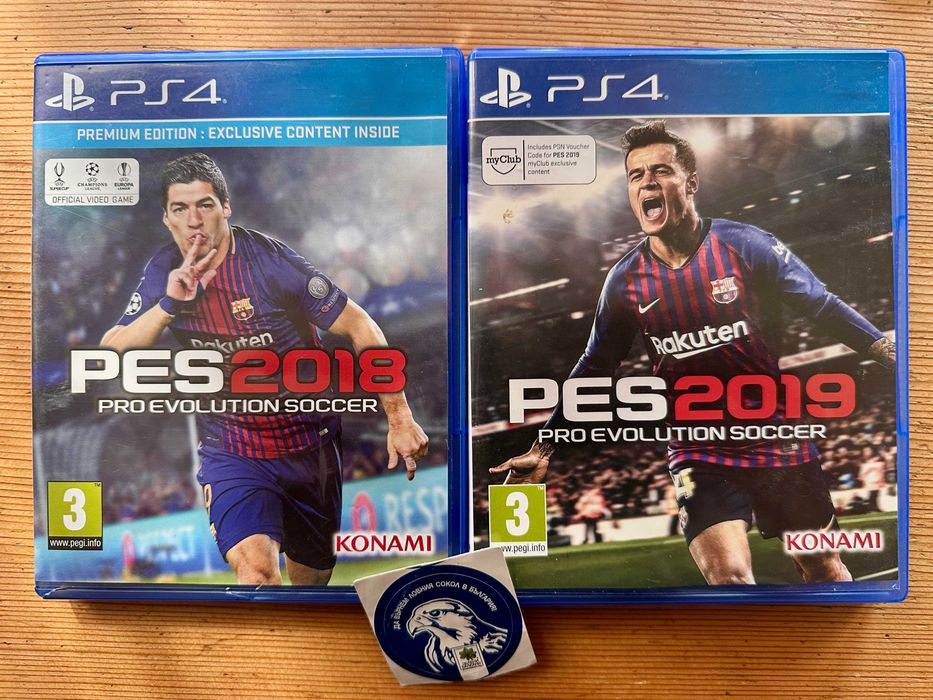 PES Pro Evolution Soccer 2018 + PES Pro Evolution Soccer 2019 PlayStation 4 PS4 PlayStation 5 PS5
