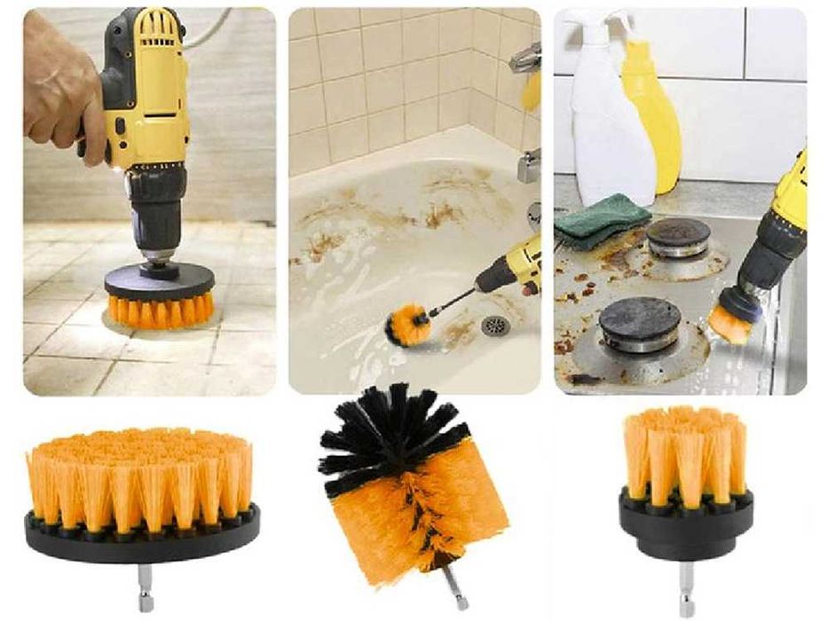 К-т четки, гъби, дискове за почистване и полиране, BIGSTREN, 22 части