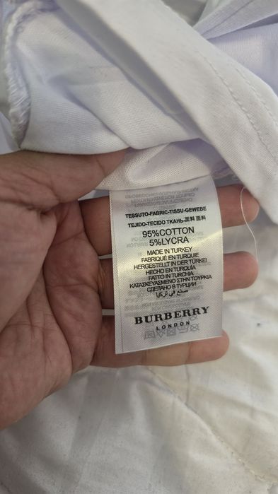 Tricou Burberry, nou, alb, S-XXL, imprimeu cusut, eticheta Farfetch, unisex