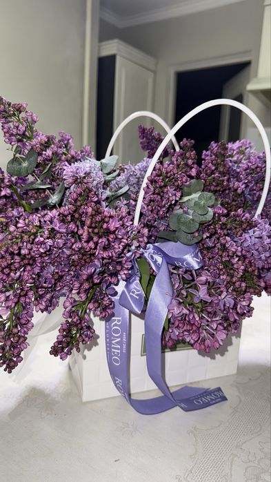 Сирень букет свежий