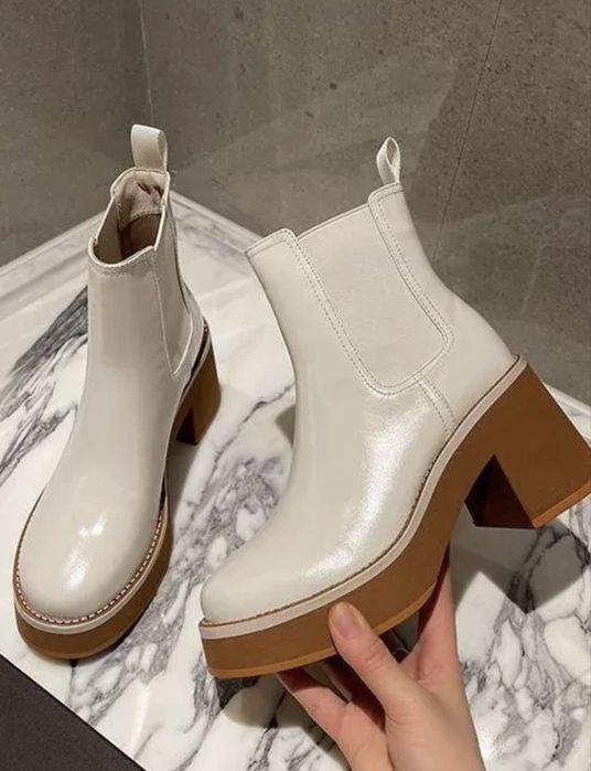 Ботинки, полусапоги, кожа натуральная