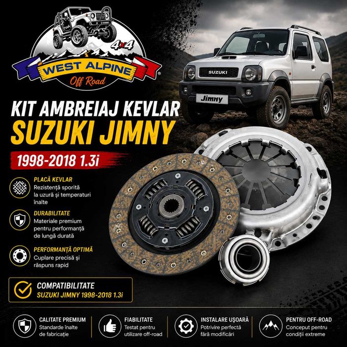 Kit ambreiaj Suzuki Jimny 1998-2018 1.3 benzina - Ambreiaj KEVLAR