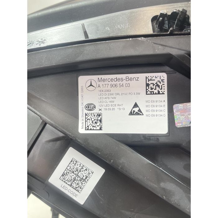 Десен фар за mercedes a-class w177 - a1779065403