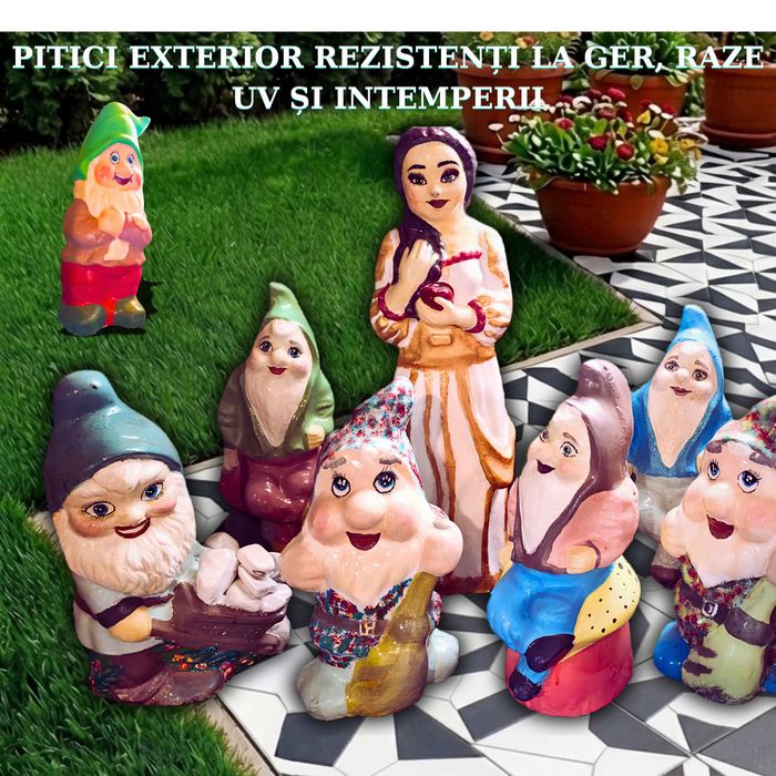 Pitic de grădină „Înțeleptul” din beton Premium, decoratiuni Casa si Gradina