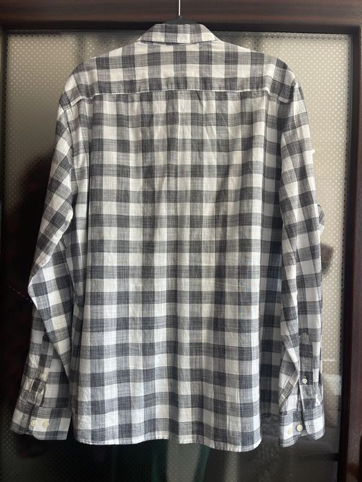 Camasa barbati Koton in carouri gri cu alb - marimea L