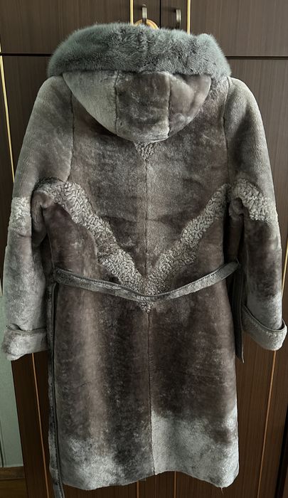 Шуба мутон с норкой 48-50