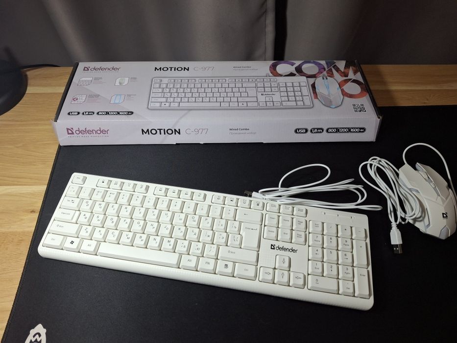 Клавиатура  и мышь Defender Motion C-977