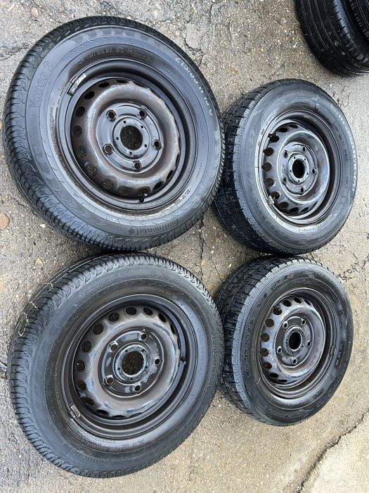 5x160 15 6,5j ET 44 оргинални за fort tranzit със летни гуми