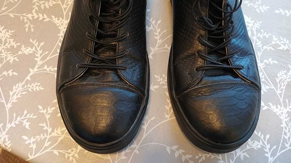 Дамски боти PULT от змийска естествена кожа