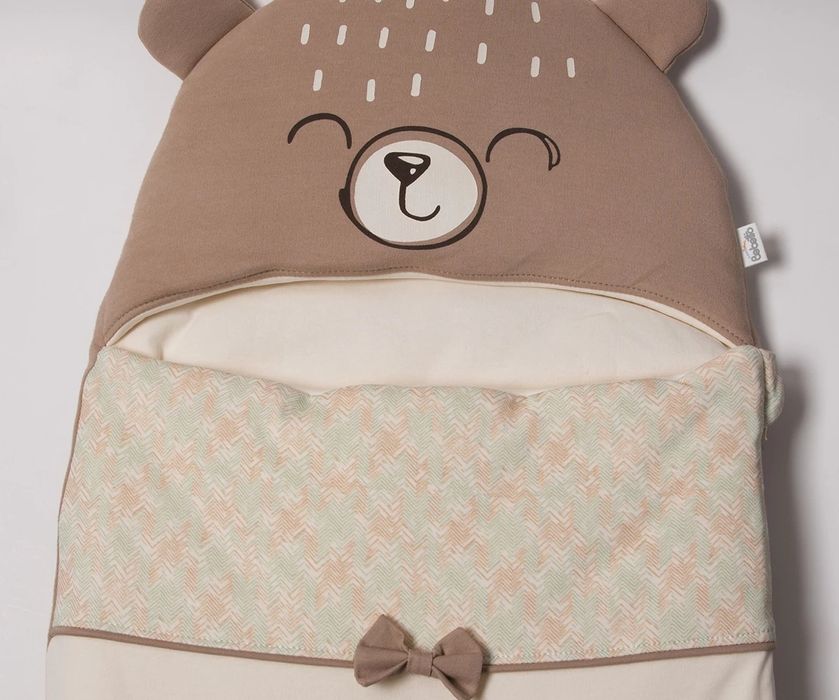 Бебешки зимен спален чувал с качулка порт бебе