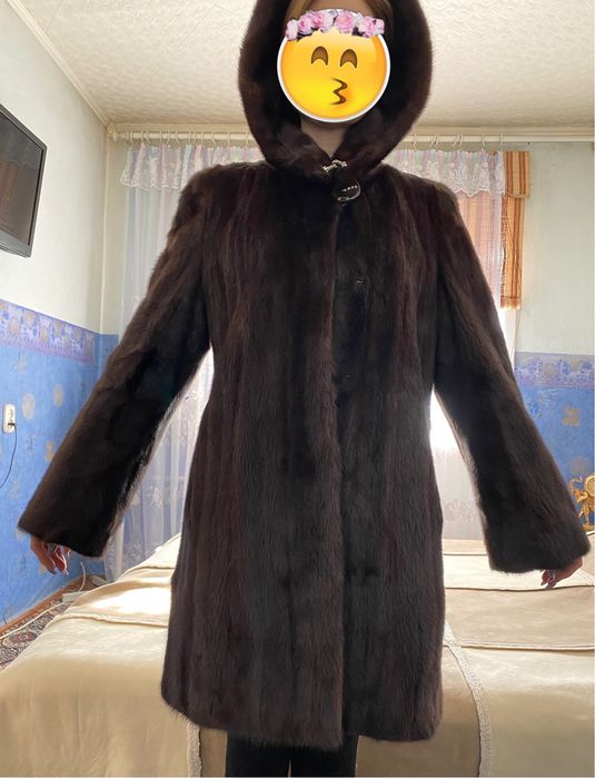 Шуба норковая цельная