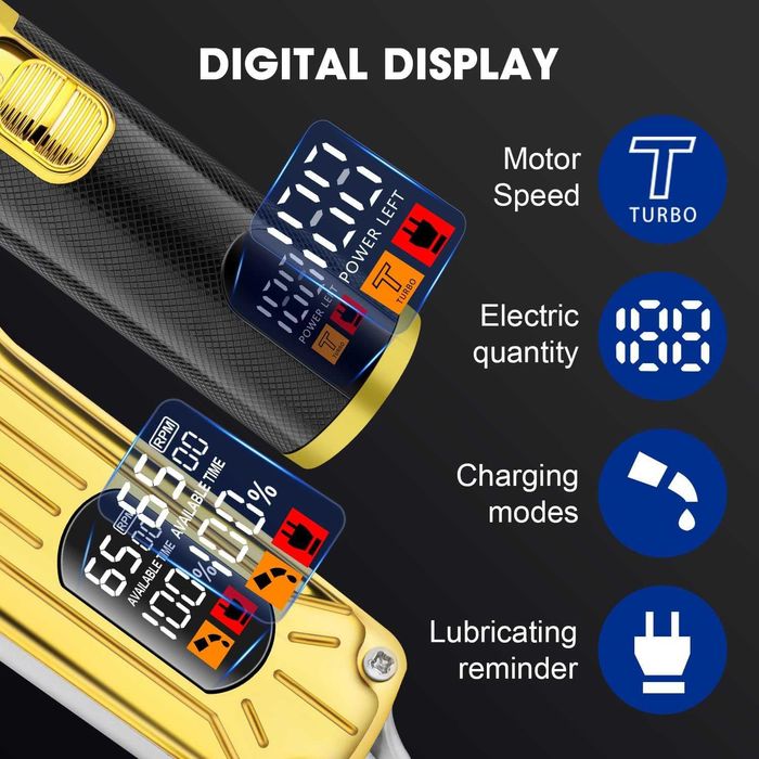 Комплект машинка за подстригване HIENA PRO за мъже, фризьорски