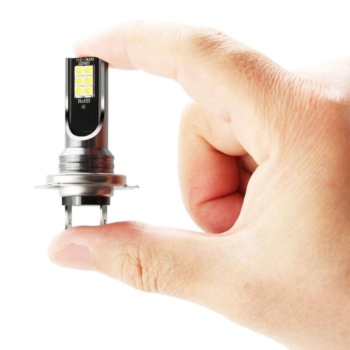 комплект 2бр osram chip led диодни крушки н7 12v,96w ,10000lm без ...