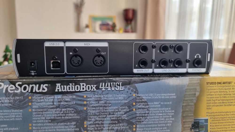 PreSonus AudioBox 44VSL – аудио интерфейс / звукова карта (като нов)
