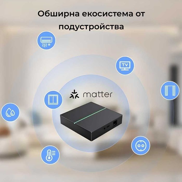 Avatto GW60 – Matter & ZigBee Смарт хъб | LAN