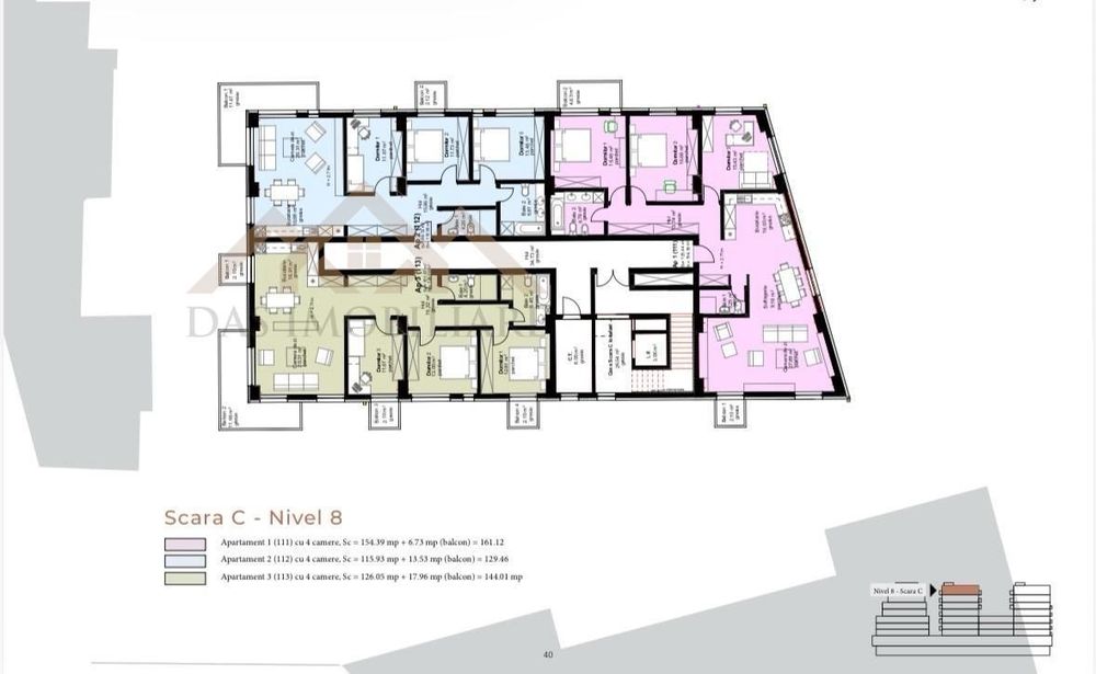 Apartamente premium in Unirii Tower, cu 2,3 si 4 camere