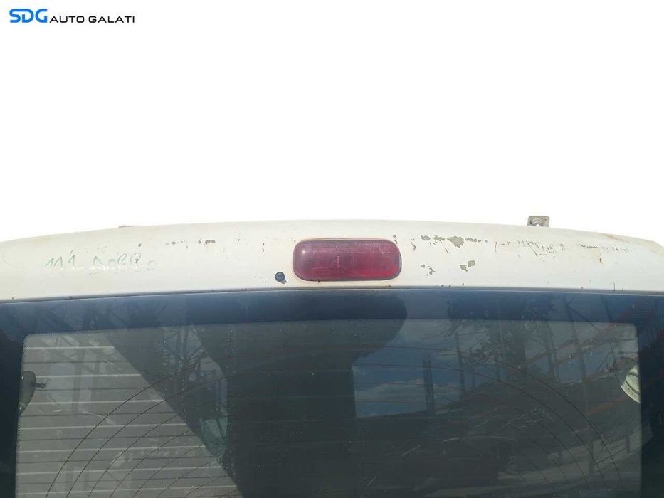Hayon Haion Portbagaj Dezechipat cu Luneta Geam Sticla Fiat Doblo Van 2002 - 2010 Culoare Alb [LN0222]