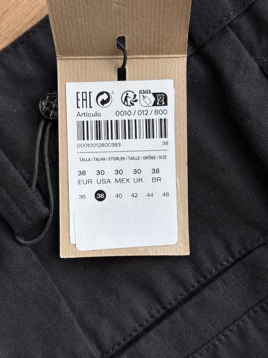 Chino negru - Massimo Dutti - 38 - nou eticheta