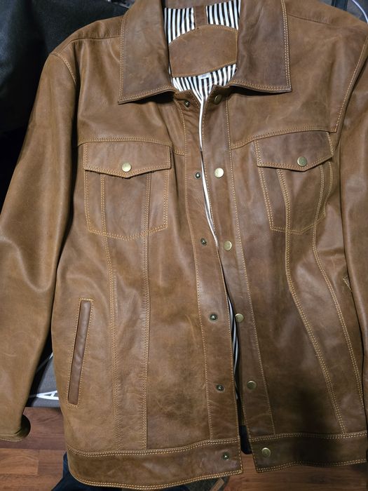 Куртка кожанная новая