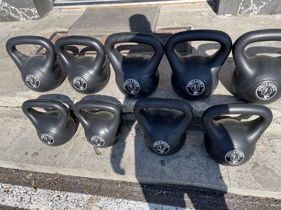 Set kettlebell 2x10 kg+2x12 kg+2x14 kg+2x16 kg+2x18 kg total 140 kg