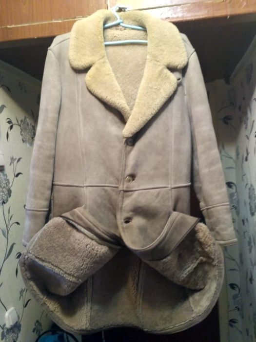Мужская натуральная дубленка