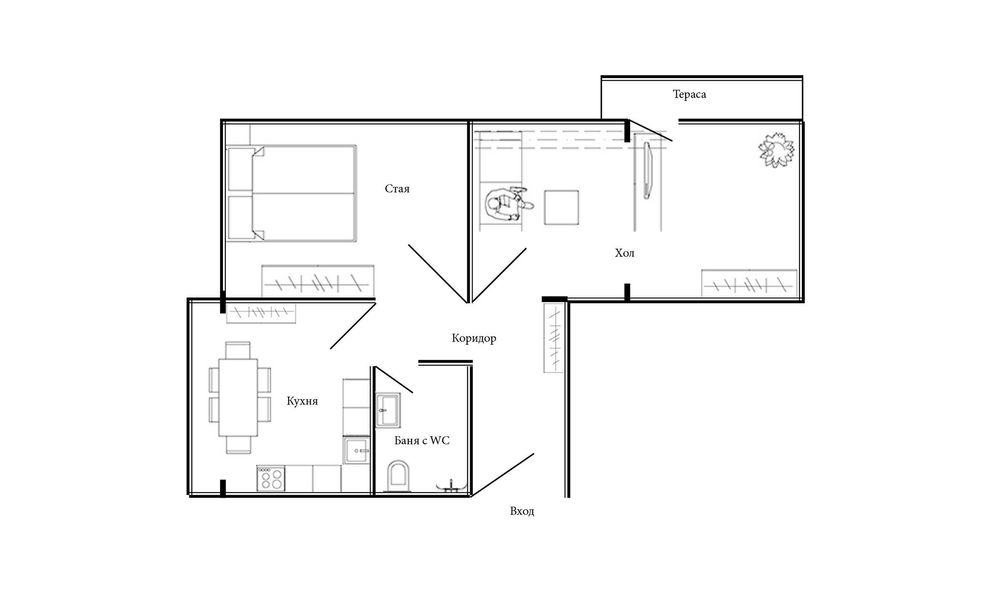 Отдава под наем уютен двустаен апартамент в кв. Хиподрума