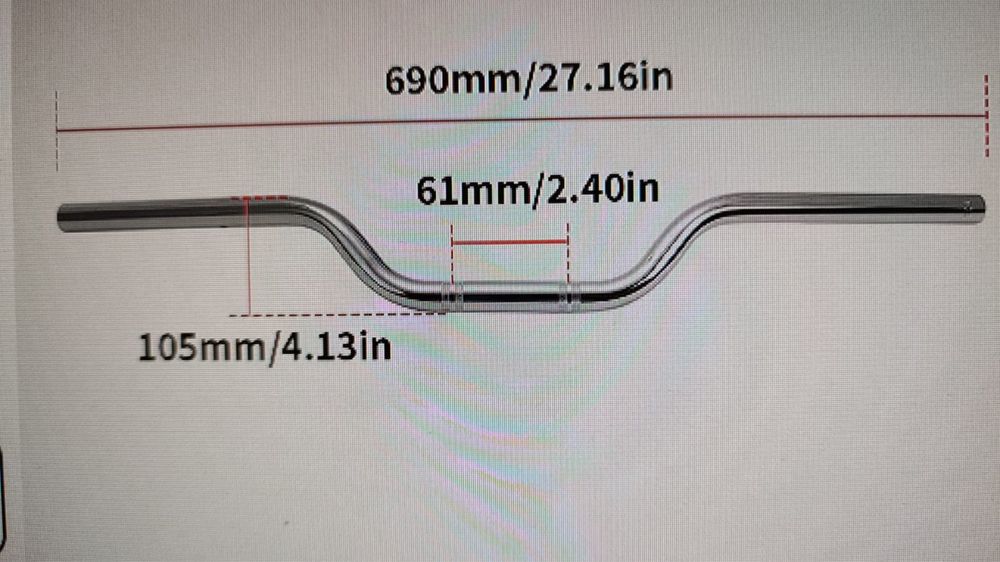 Руль на мотоцикл Новый