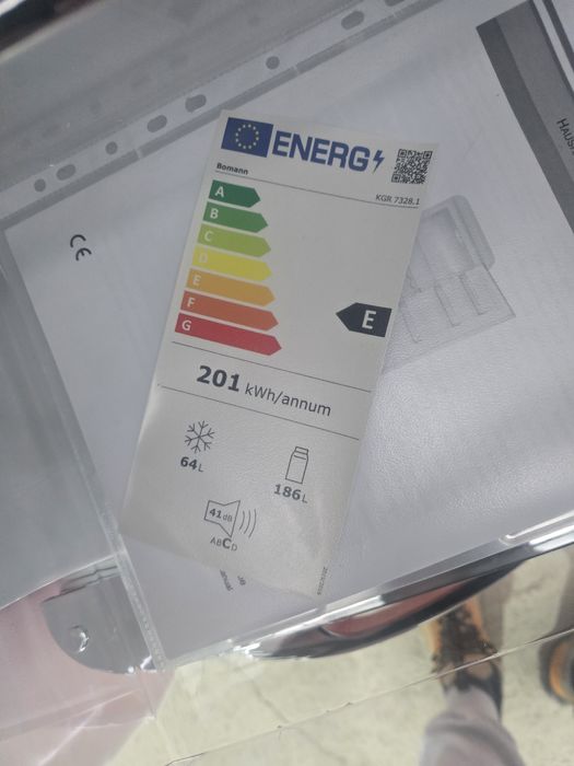 Нов Bomann ретро комбиниран хладилник/фризер KGR 7328.1 червен