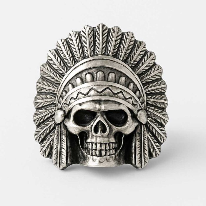 Болт за седалка Indian Motorcycle M8 – череп индианец, метален custom